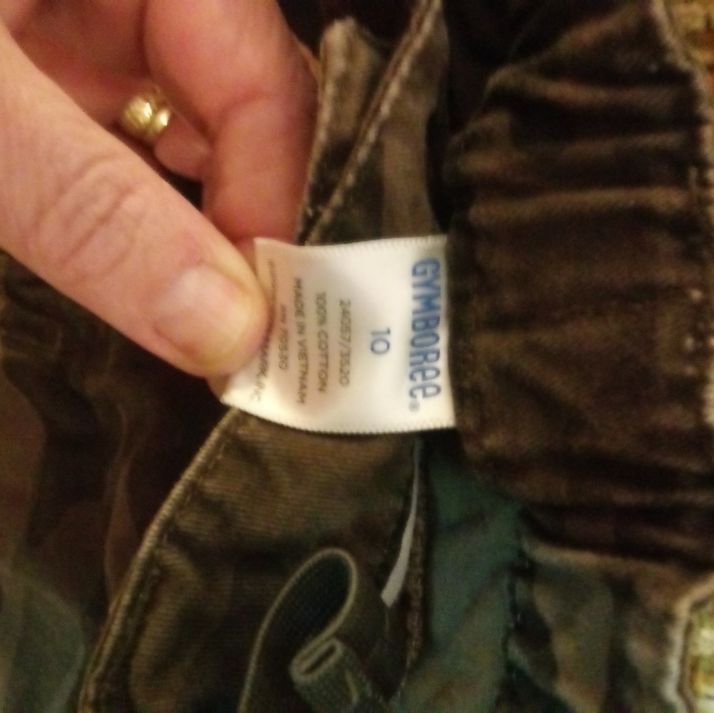 Boys camo shorts